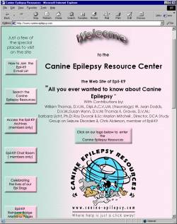 Canine Epilepsy Resource Center Web site